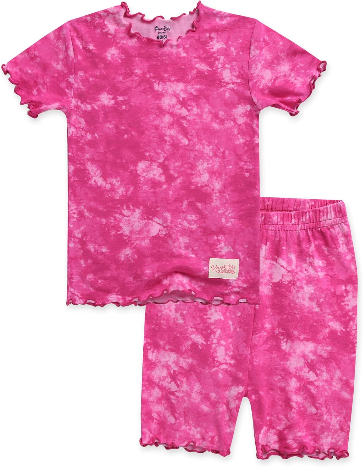 VAENAIT BABY Infant Toddler Kids Junior Soft Bamboo Pajamas Tie Dye Short Summer Pjs 2pcs Set 6M-12Y