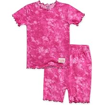 VAENAIT BABY Infant Toddler Kids Junior Soft Bamboo Pajamas Tie Dye Short Summer Pjs 2pcs Set 6M-12Y