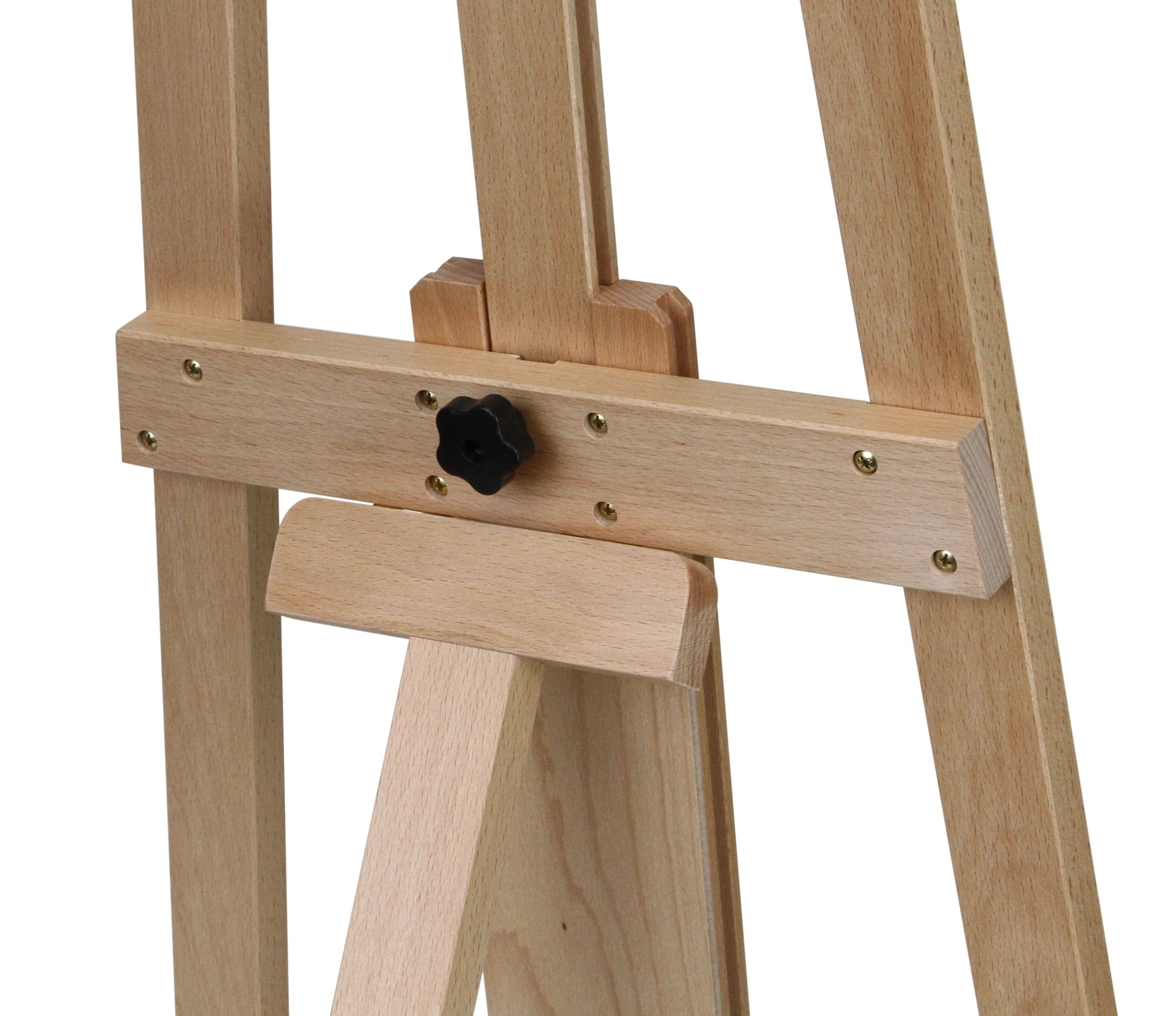 Paintersisters Akademie-Staffelei Oslo – für Keilrahmen bis 165 cm, Buche | Atelierstaffelei aus Vollholz, Dreibein, für Künstlerbedarf, Atelier, Studio, Schule, Hobby