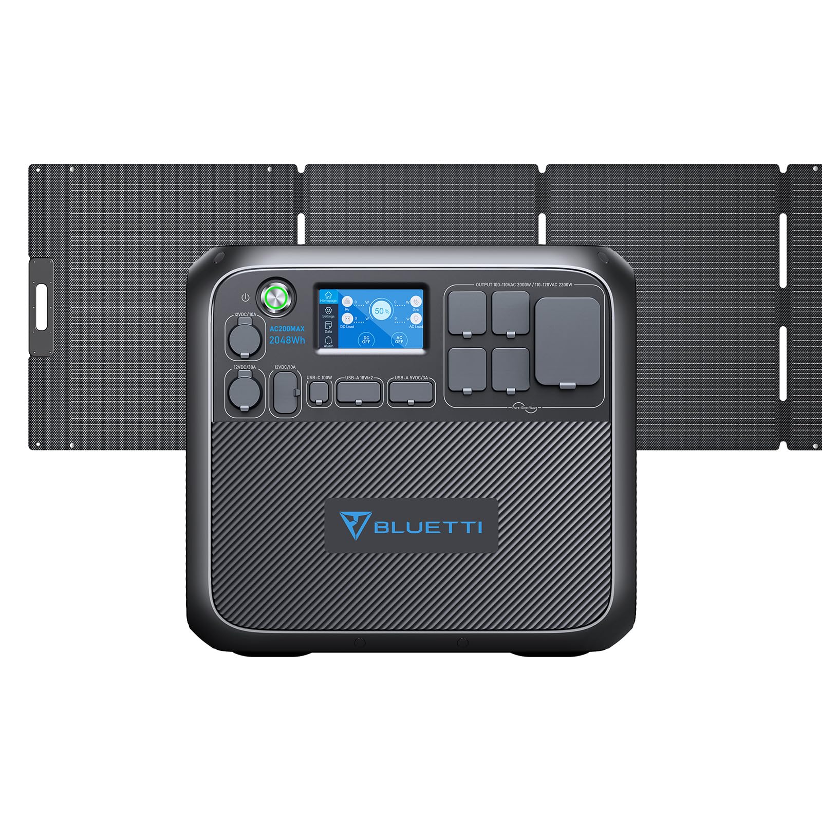 Amazon.co.jp: BLUETTI ポータブル電源 ソーラーパネルセット AC200MAX 
