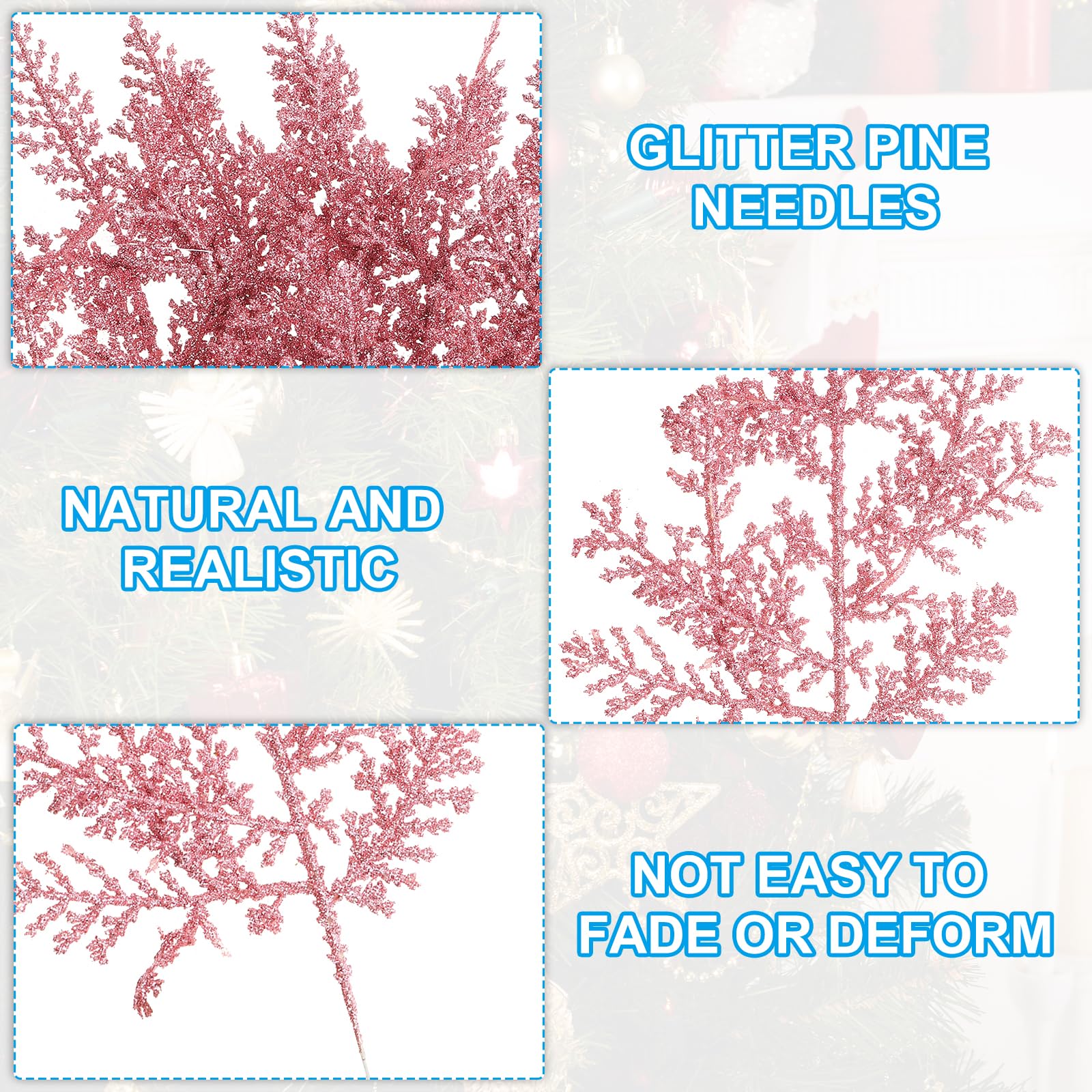 PATIKIL 10 Inch Artificial Pine Needles - Image 3