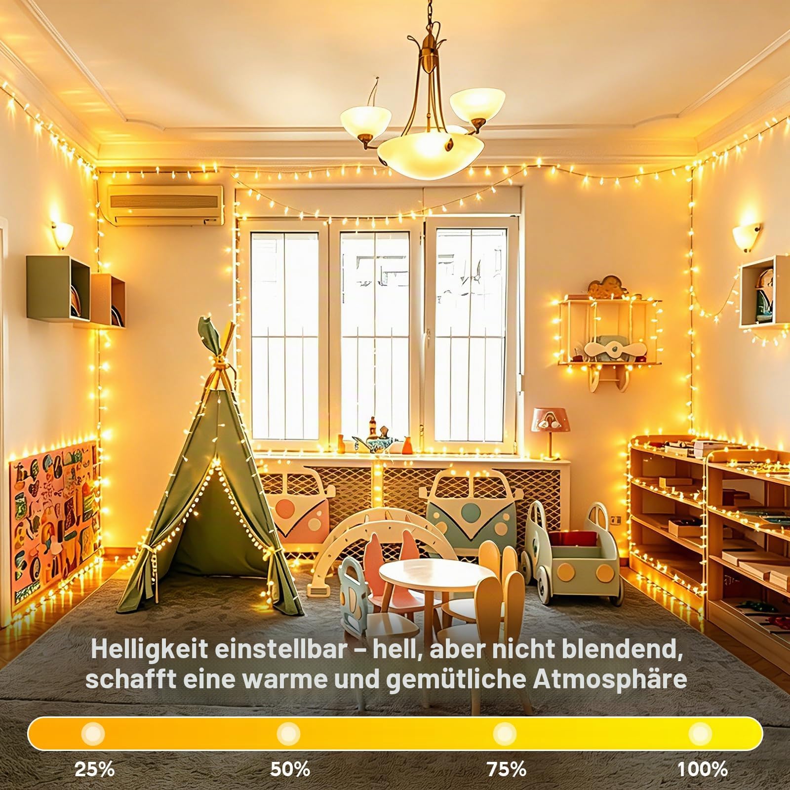 1800 LED Lichterkette Außen, 54M Lichterkette Outdoor Strom 8 Modi mit Fernbedienung Timer Weihnachtsbeleuchtung Außen Transparente Kabel Wasserdicht für Hof Garten Party Hochzeit Haus (Warmweiß)
