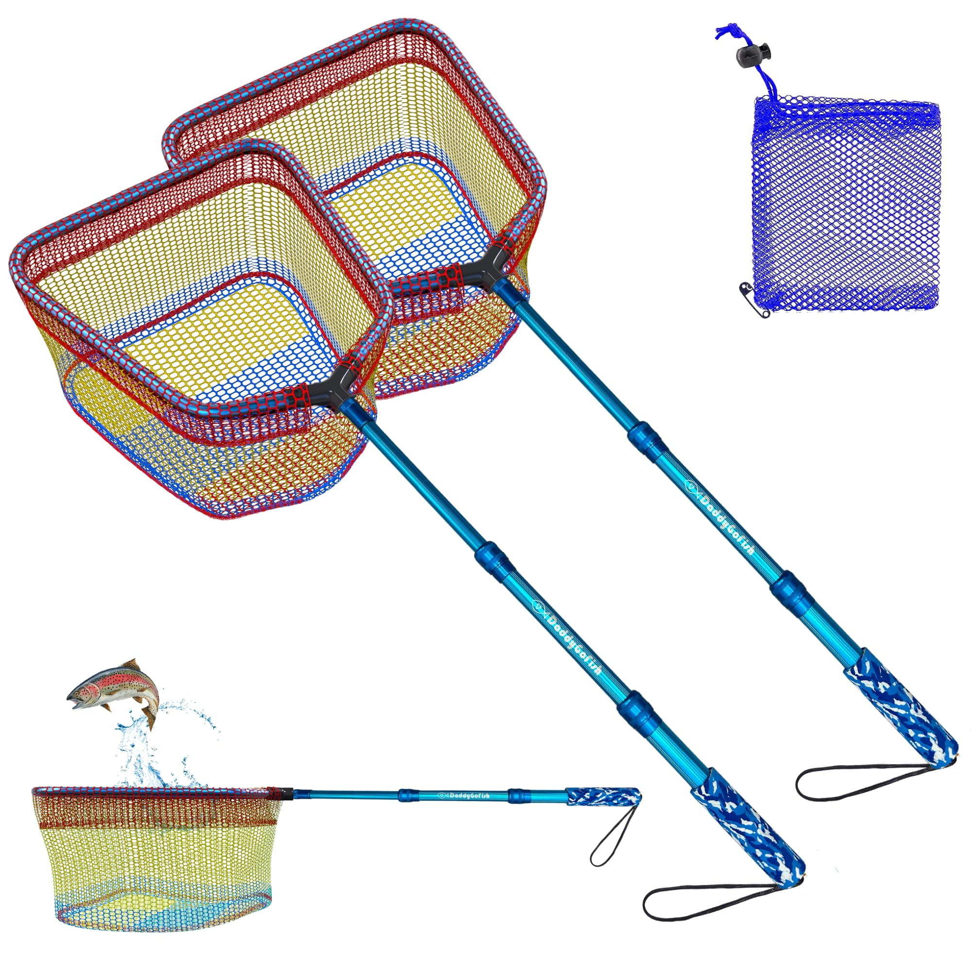 Kids Fishing Net, Fishing Net for Kids, Crabbing Equipment &amp; Bait Pouch