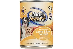 Tuffy's Nutrisource 12-Pack: Wholesome Lamb & Rice Dog Food