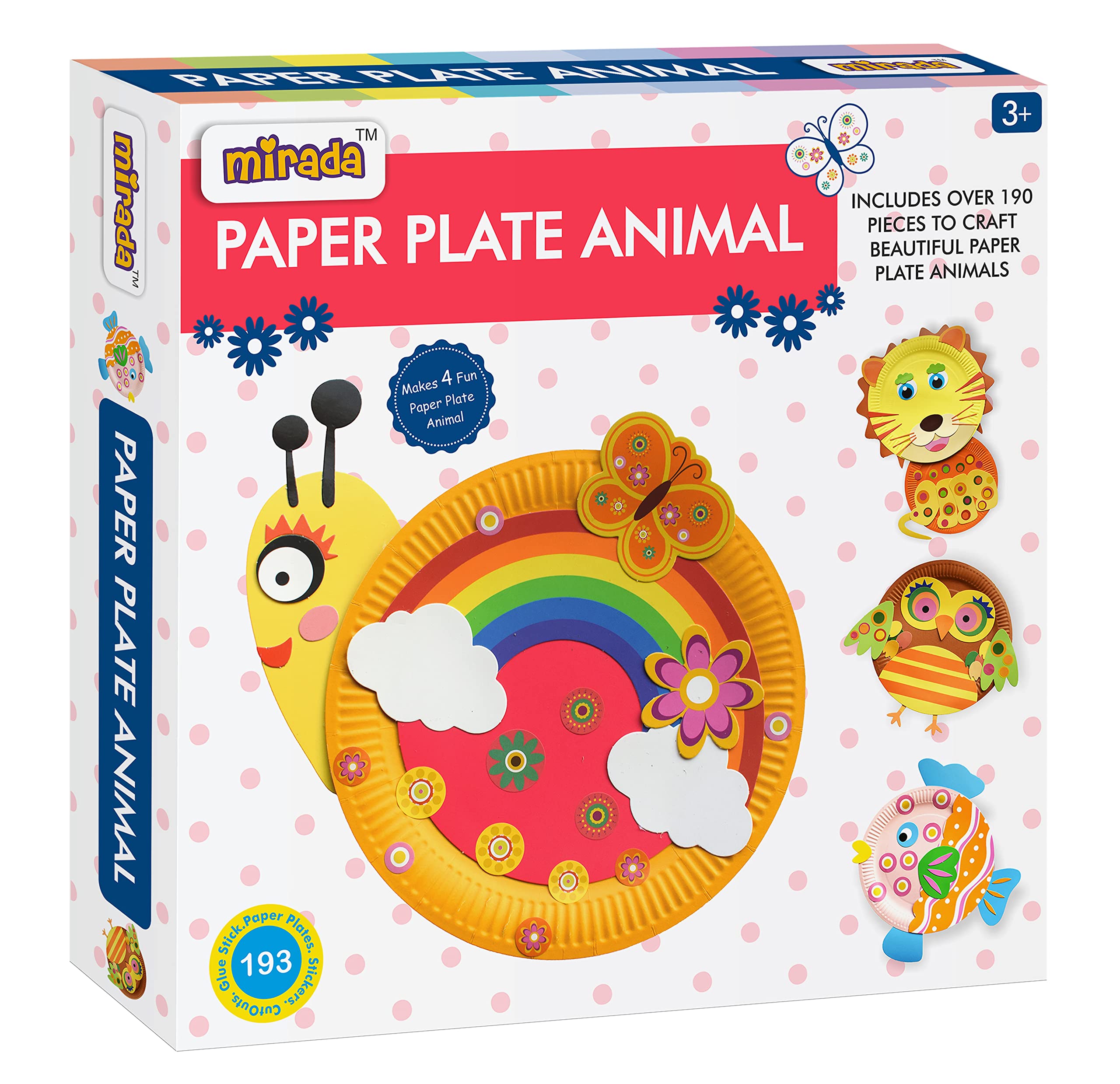 Mirada Art & Craft Paper Plate Animal, Creative Gift Set for Boys & Girls 6+ (MAC2003) (B0B5RR6TWK) Amazon Price History, Amazon Price Tracker