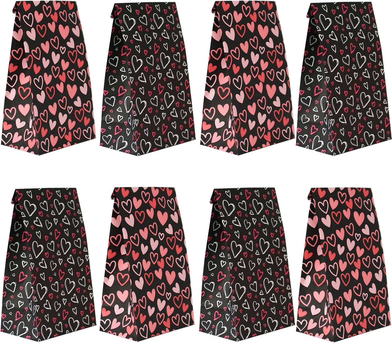 Haobell Valentines Day Bags 24Pcs Valentines Goodie Bags