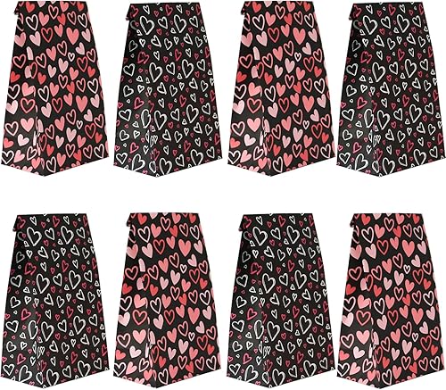 Miniatura 16 de Bolsas de regalo de Navidad, 24 bolsas de papel de Navidad, 24 calcomanías de Navidad, bolsa de regalos de Navidad, suministros de fiesta