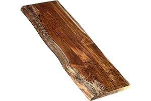 Crafted Live Edge Teak Cutting Board, Exceptional Kitchen Essential