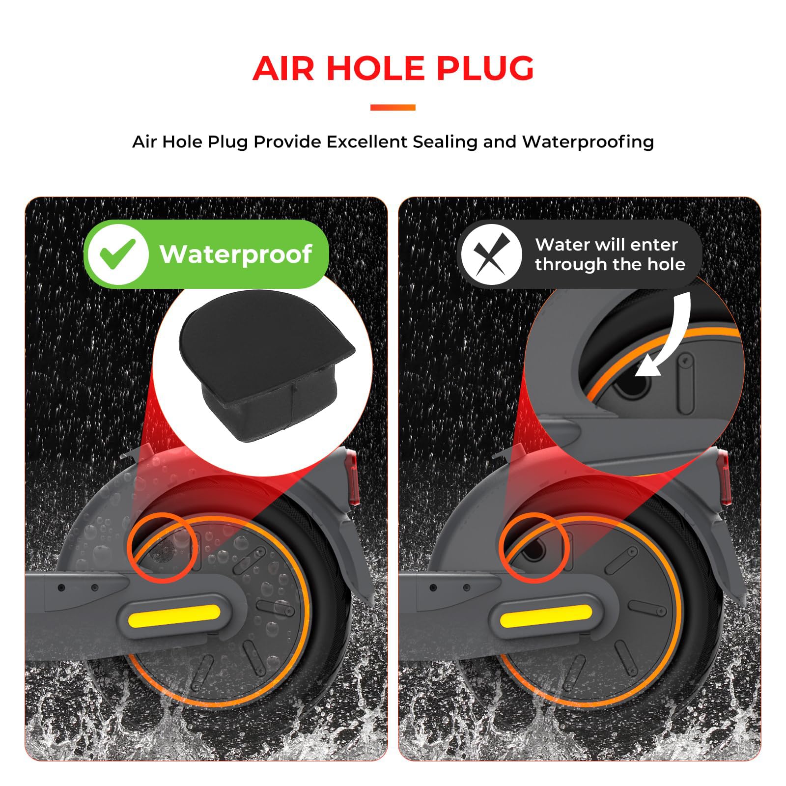 Pneu 8.5 Pouces Avec Chambre à Air Pour Trottinette Gotrax GXL V2 / Xiaomi M365
