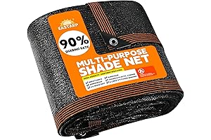 90% Shade Rate 10'x10' Black Shade Cloth