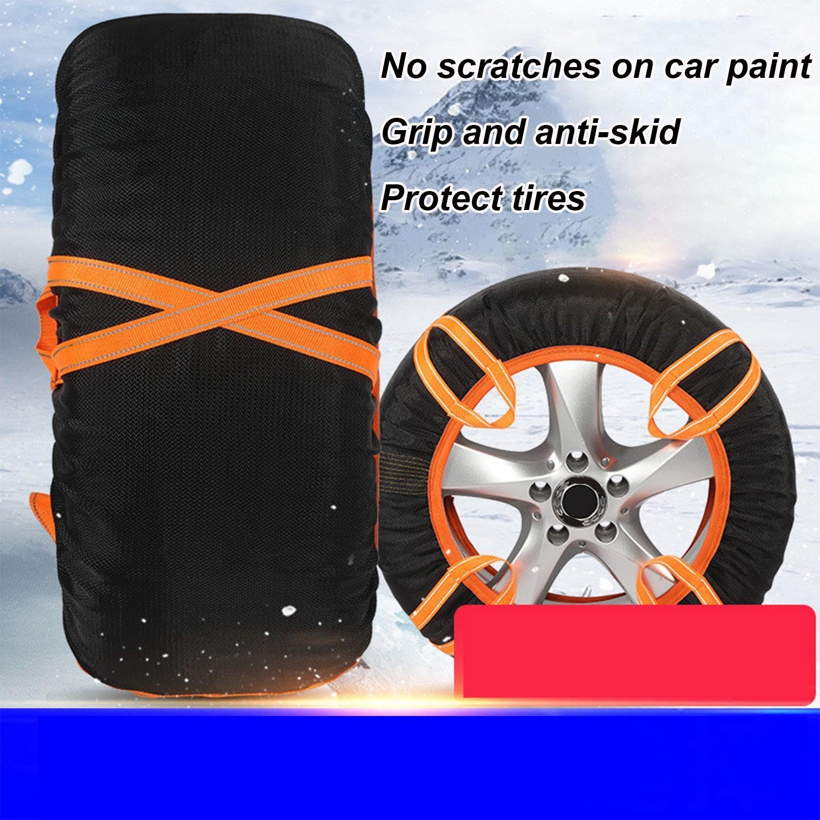 Chaussettes À Neige Pour Voiture Résistant Aux Basses Températures,