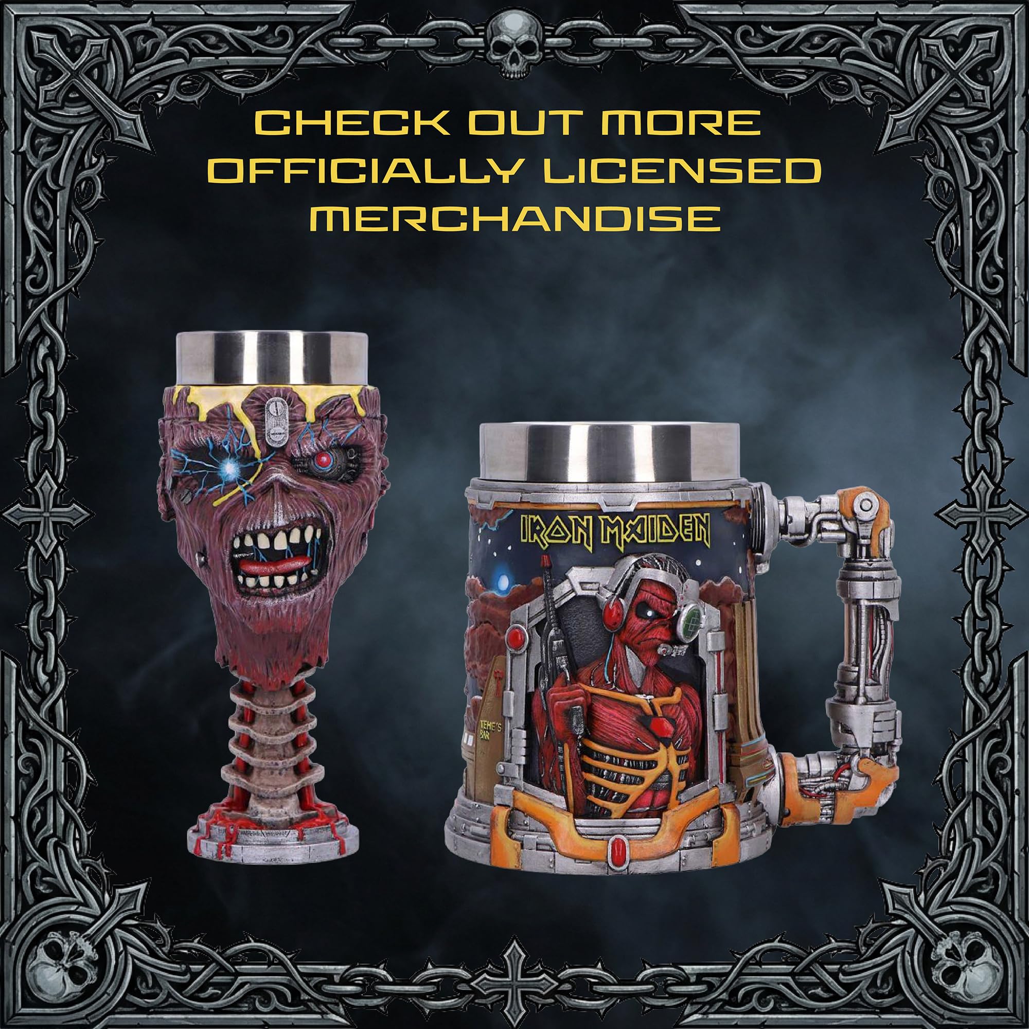 Amazon.com: Nemesis Now Iron Maiden Somewhere in Time Eddie Bust