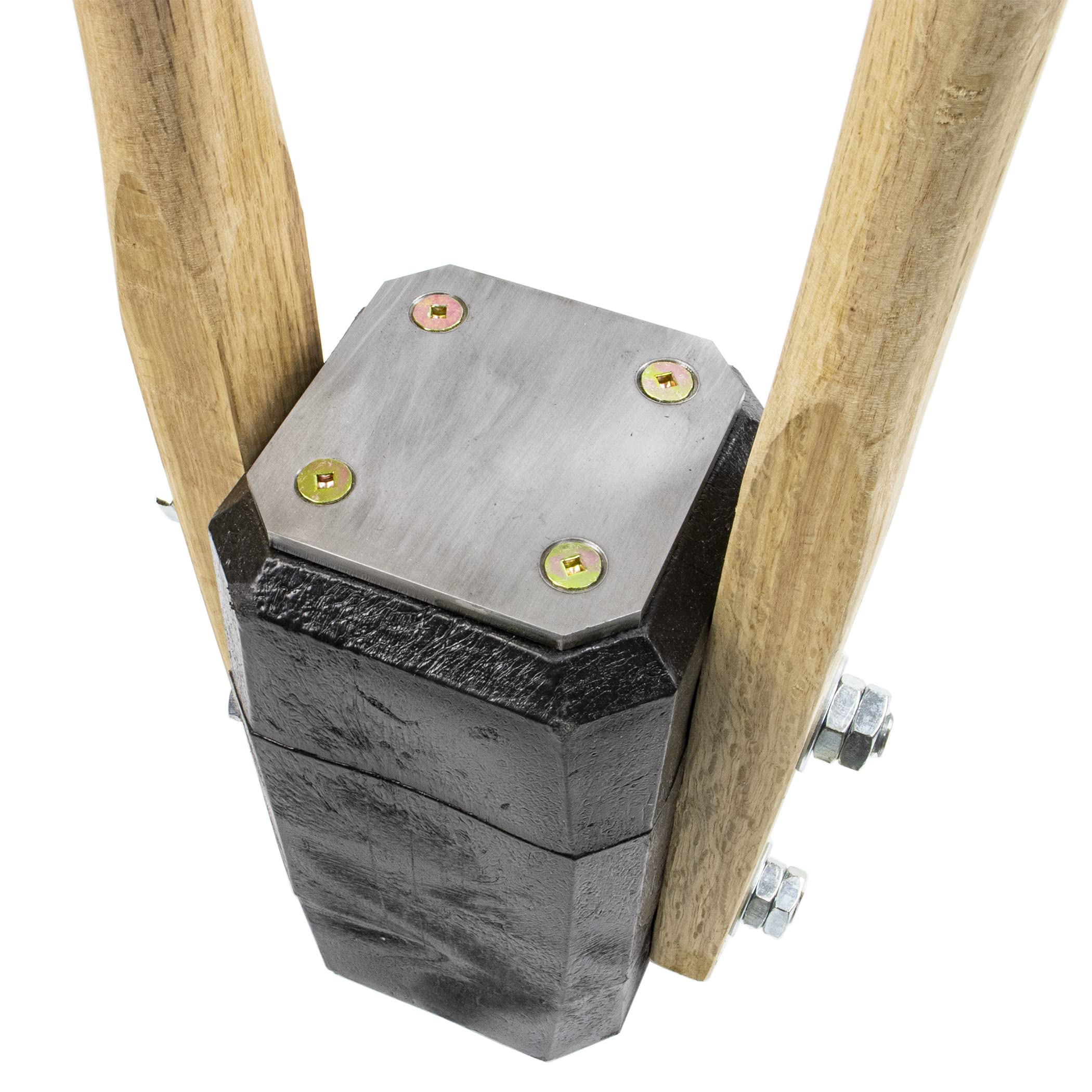 Amazon | 【杭打ち・地ならし用品】1.PCタコ 鉄製角型プレート付 蛸胴