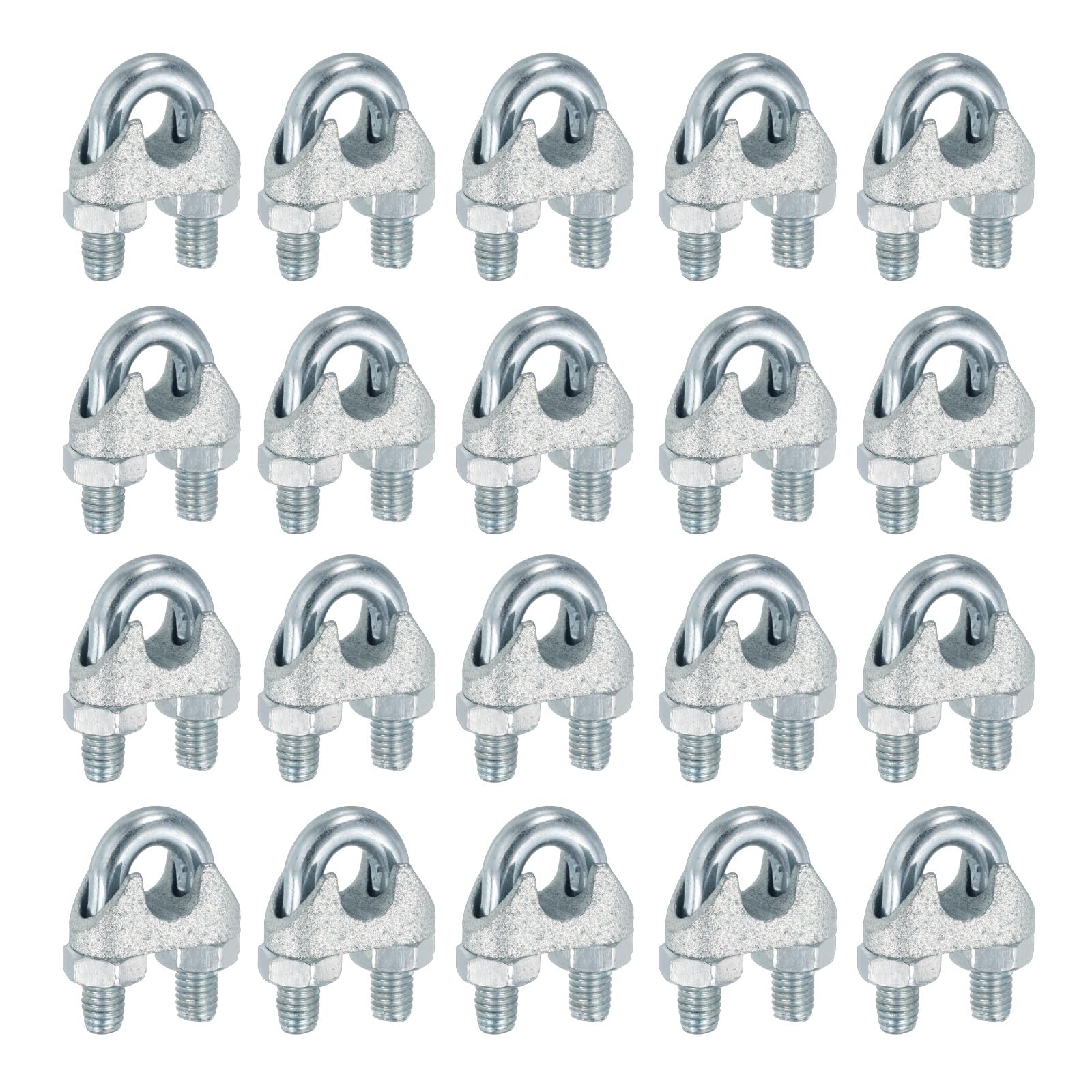 Câble métallique de 9.5 mm fixé avec ce lot de 20 colliers de serrage M10 pour tente et barrière