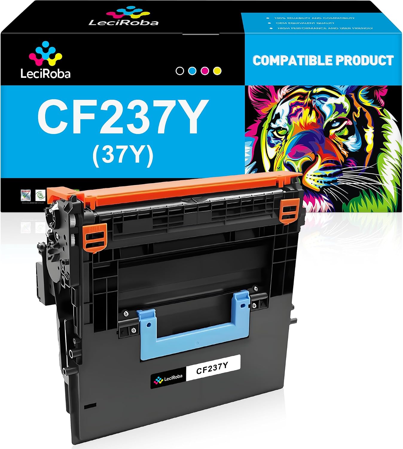 LeciRoba 37Y Black Extra 41,000 High-Yield Toner Cartridge Replacement for HP 37Y CF237Y Works with LaserJet Enterprise M608, M609 Series, Enterprise MFP M631, M632, M633 Series (1-Pack)