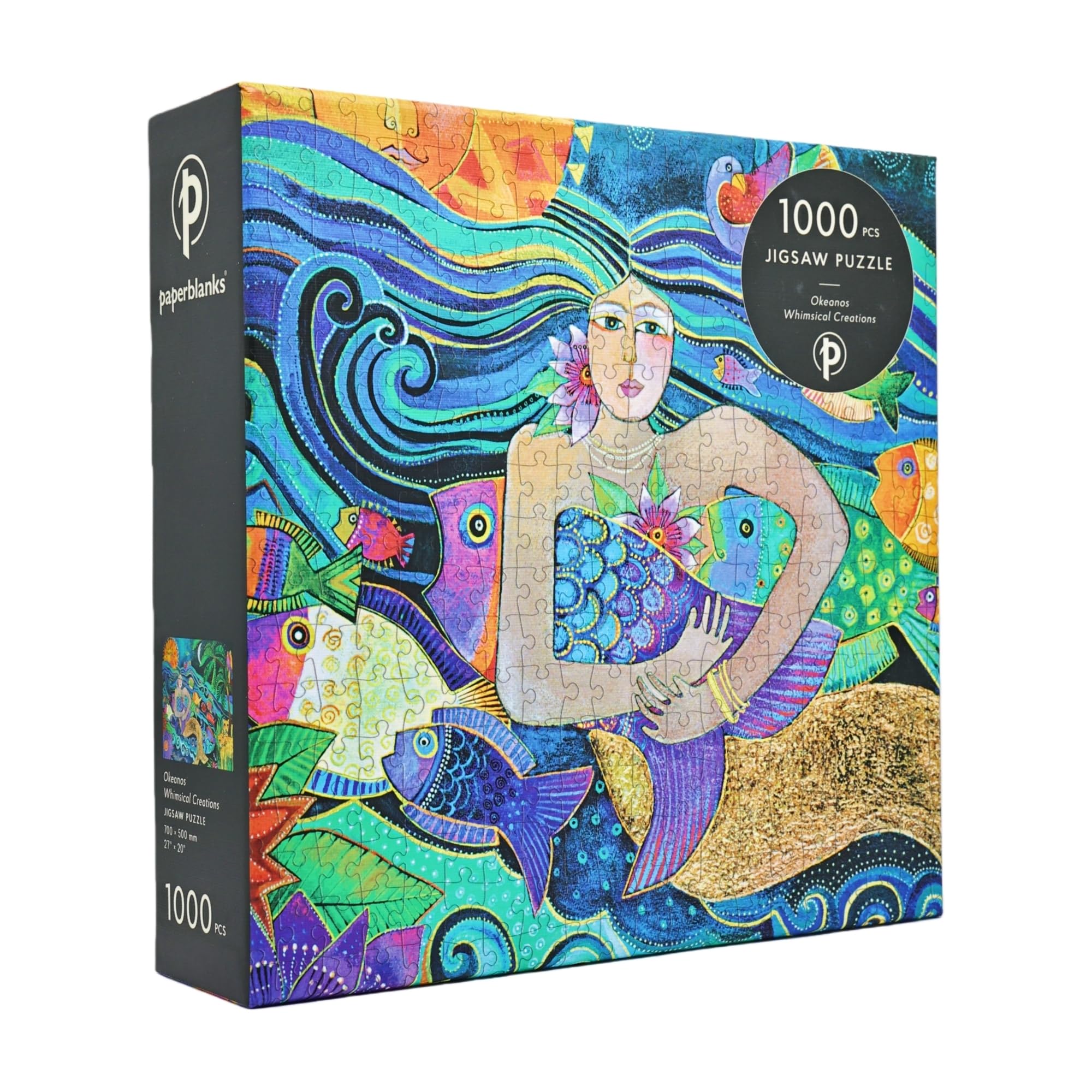 Amazon.com: Okeanos 1000 Piece Jigsaw Puzzle, Laurel Burch