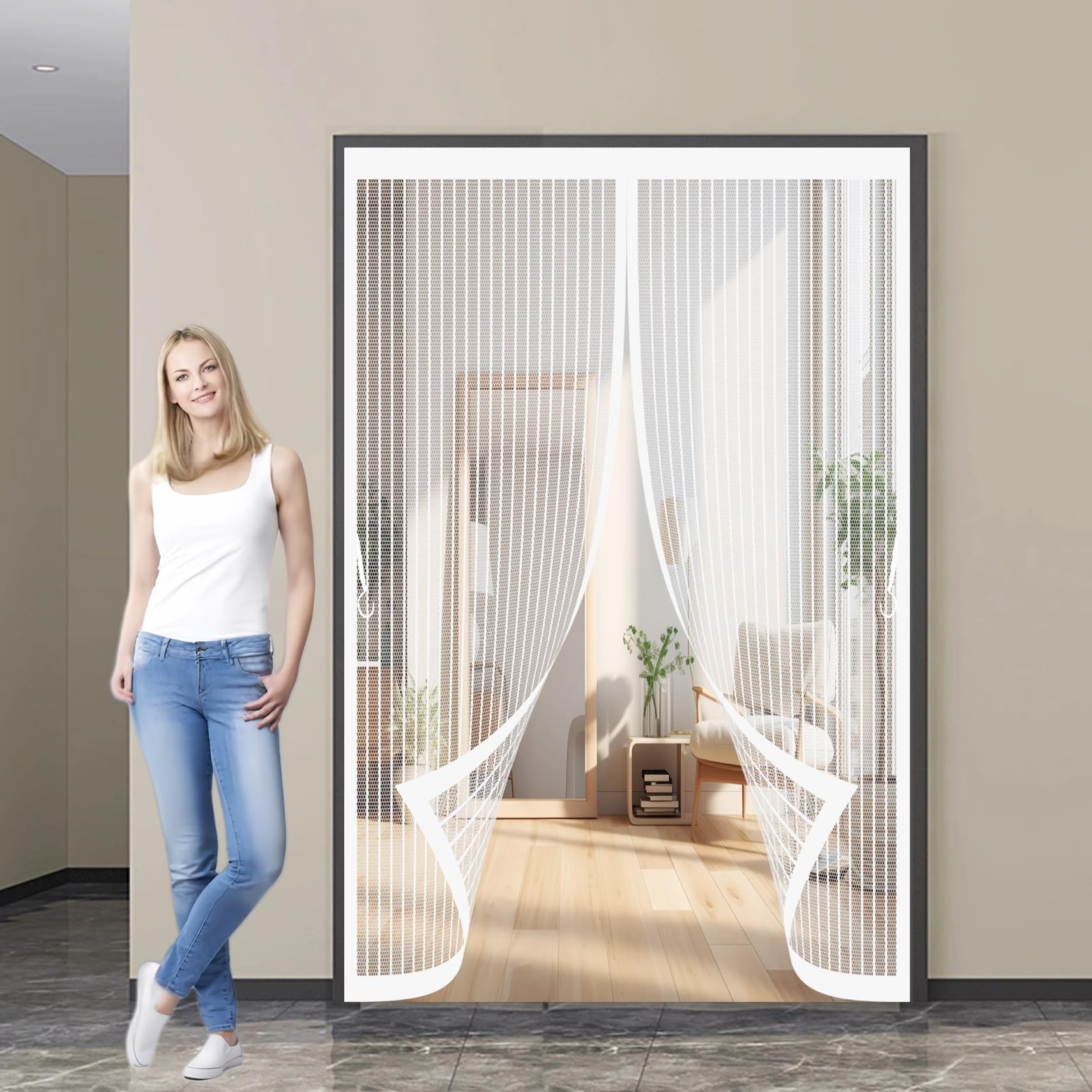 Moustiquaire porte de balcon pour profiter de l'air frais sans insectes
