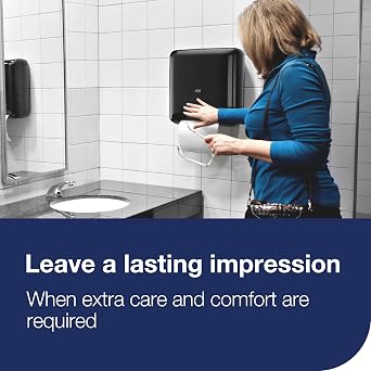 Tork Matic Automatic Hand Towel Roll Dispenser Black H1, One-at-a-time Dispensing, Elevation Range, 5511284