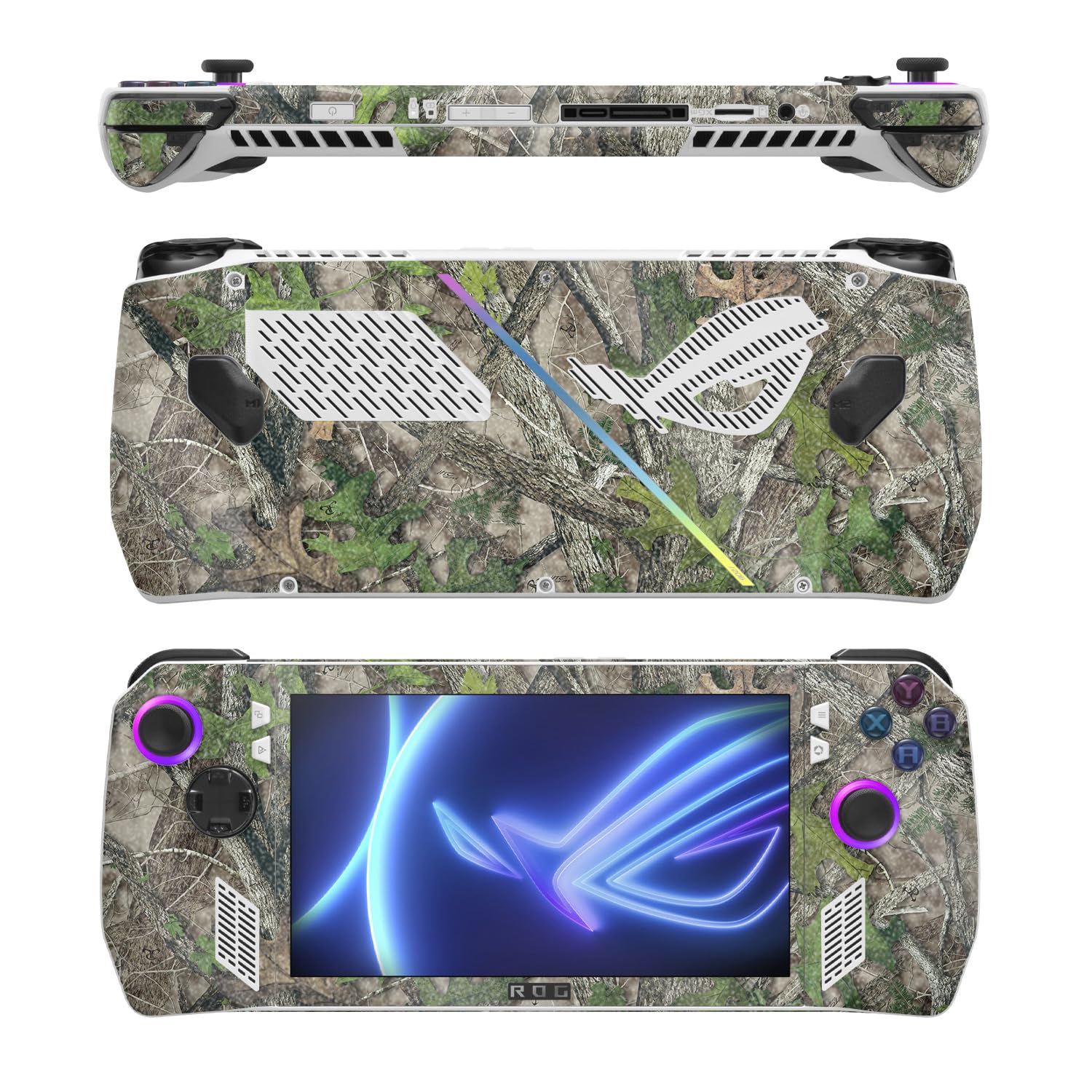 MightySkins Glossy Glitter Skin Compatible with Asus ROG Ally - HTC Green | Protective, Durable High-Gloss Glitter Finish | Easy to Apply, Remove, and Change Styles