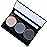 Pure Ziva Off White, Matte Medium Grey Blue, and Glitter Black Deep Navy Blue Vegan Eyeshadow Trio Palette; Talc, Paraben & Cruelty Free