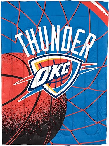 Miniatura 56 de NORTHWEST Atlanta Hawks - Juego de edredón con licencia oficial de la NBA, tamaño matrimonial/queen e individual/individual XL, ropa de cama suave