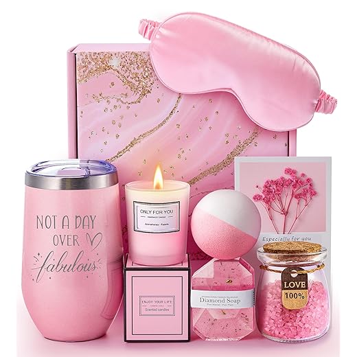 Gifts for Women, Unique Spa Gift Basket Set for Mothers Day, Valentines Day, Christmas - Birthday Gifts for Women, Mom, Friends Female, Sister, Her, Girlfriend, Wife, Teacher, Nurse