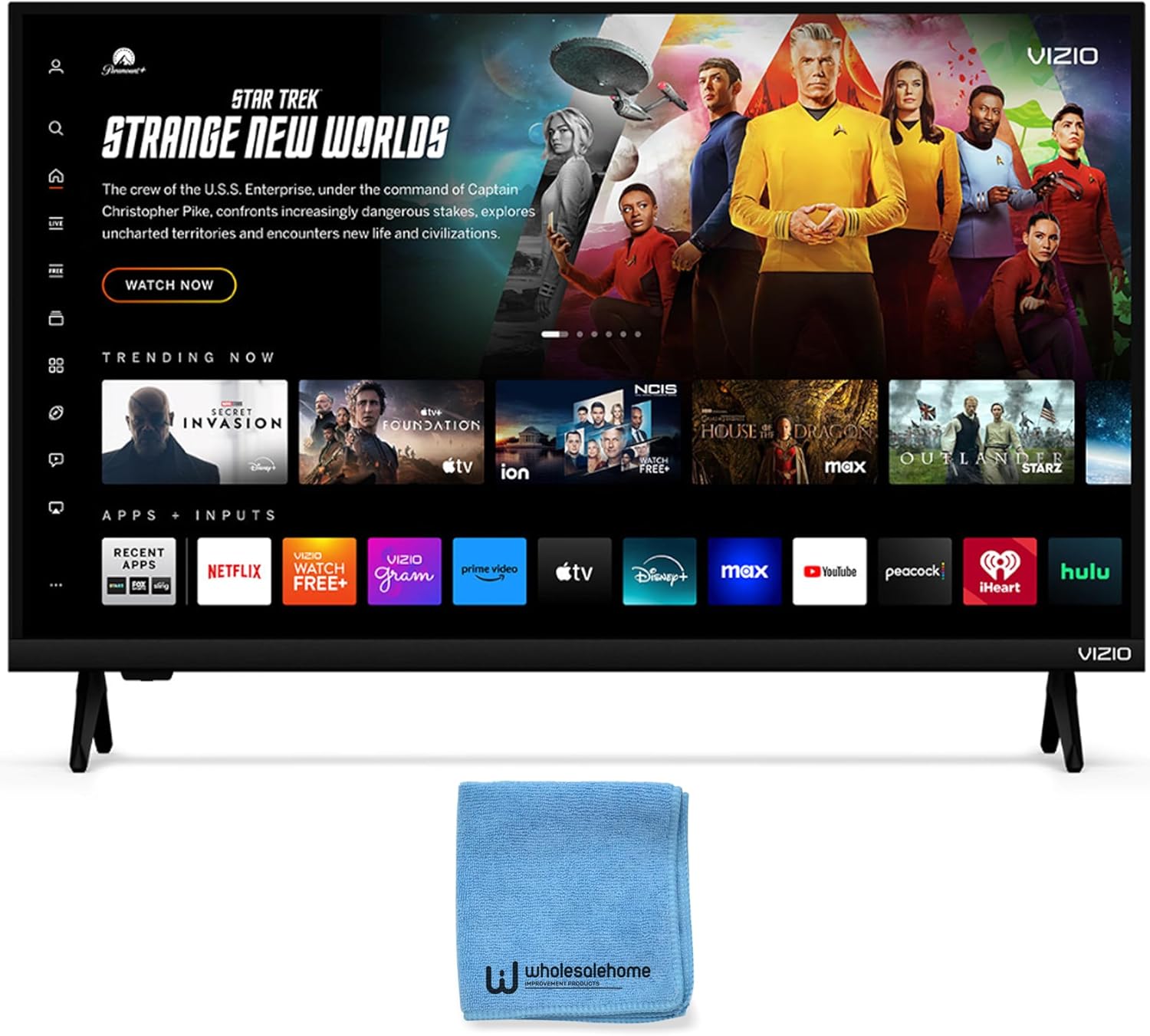 VIZIO Smart TV 40 Inch, FHD 1080P Full Array LED Television, HDR10, Bluetooth, HDMI VRR, Built-in Speakers, AirPlay 2 and Chromecast, Remote Control and TV Screen Cleaner Cloth Included (VFD40M)