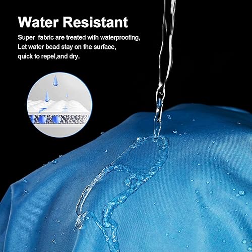 Miniatura 10 de Domoku Cortina de ducha de tela de mármol para decoración de baño, moderna, estándar de lujo, impermeable, lavable, 72 x 78, azul, azul cielo dorado