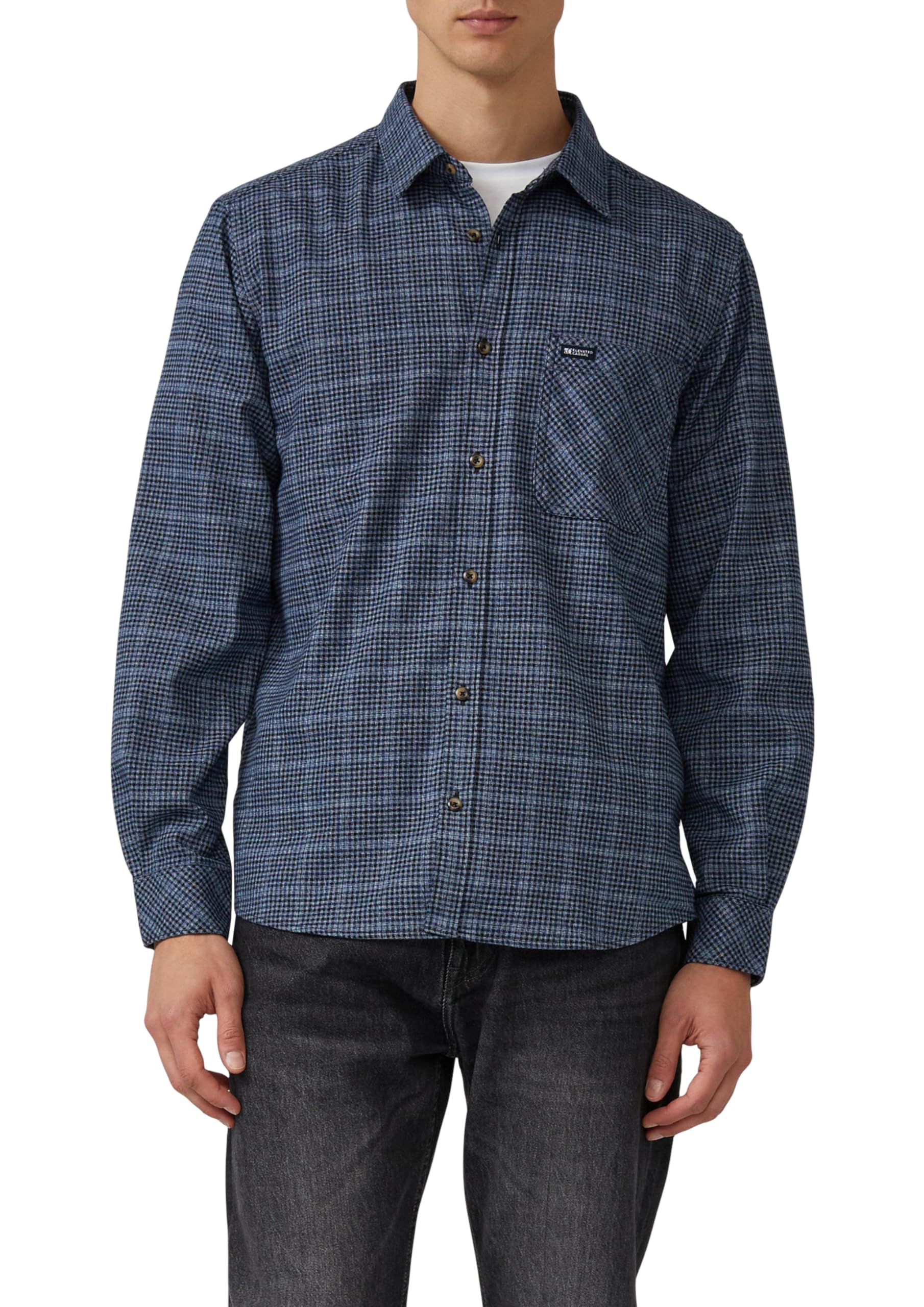 s.Oliver Regular Fit: Kariertes Hemd aus Flanell