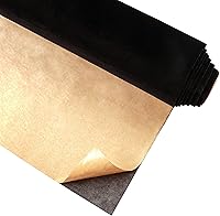 Vista 1 de CRE8TIVE Forros de cajón de terciopelo autoadhesivos de 12 x 80 pulgadas para joyas, papel tapiz de terciopelo de fieltro negro grueso, tela