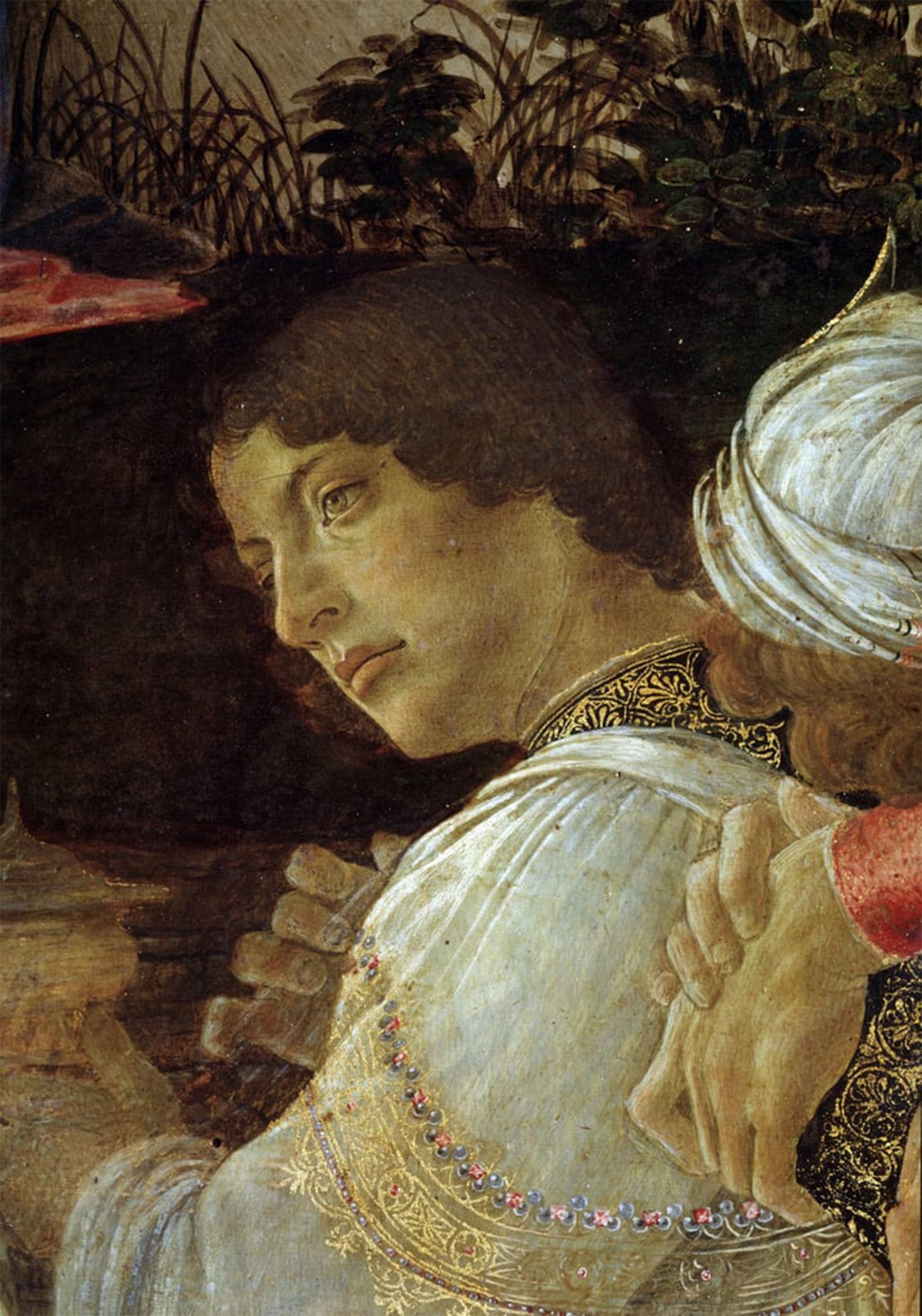 POSTERIIk Famous Print Pop Art Wall Art Graffiti The adoration of the magi detail of giuliano de'medici by Sandro Botticelli Art Prints for Home Decor 60x90cm