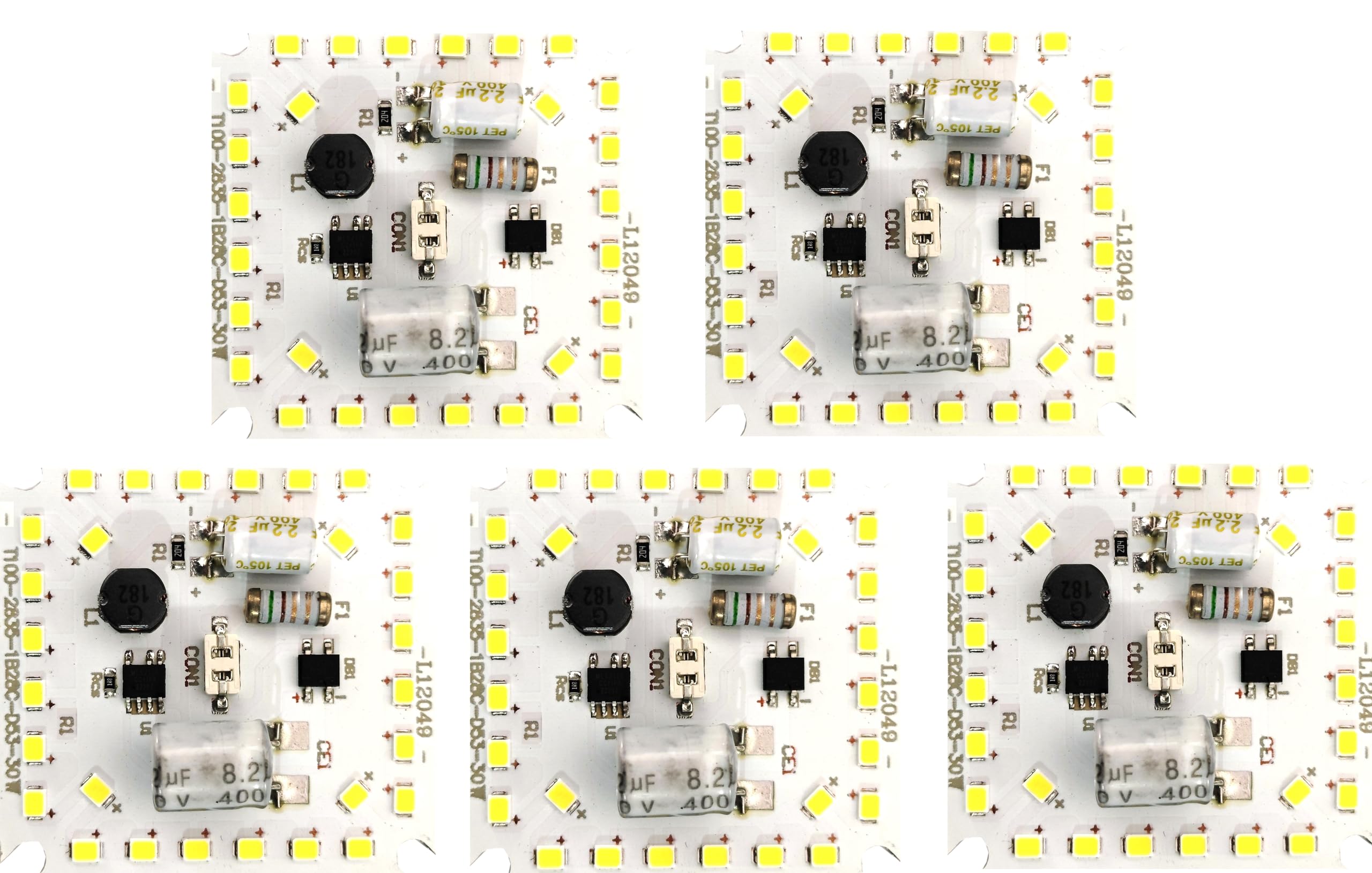Wizzo (Pack of 5 Pieces 30 Watt Super Bright ALPHA DOB MCPCB Direct On Board Led Lights Raw Material Electronic Kit For Led Bulb | Alpha DOB | 28 SMD On Board | Cool White-image-42
