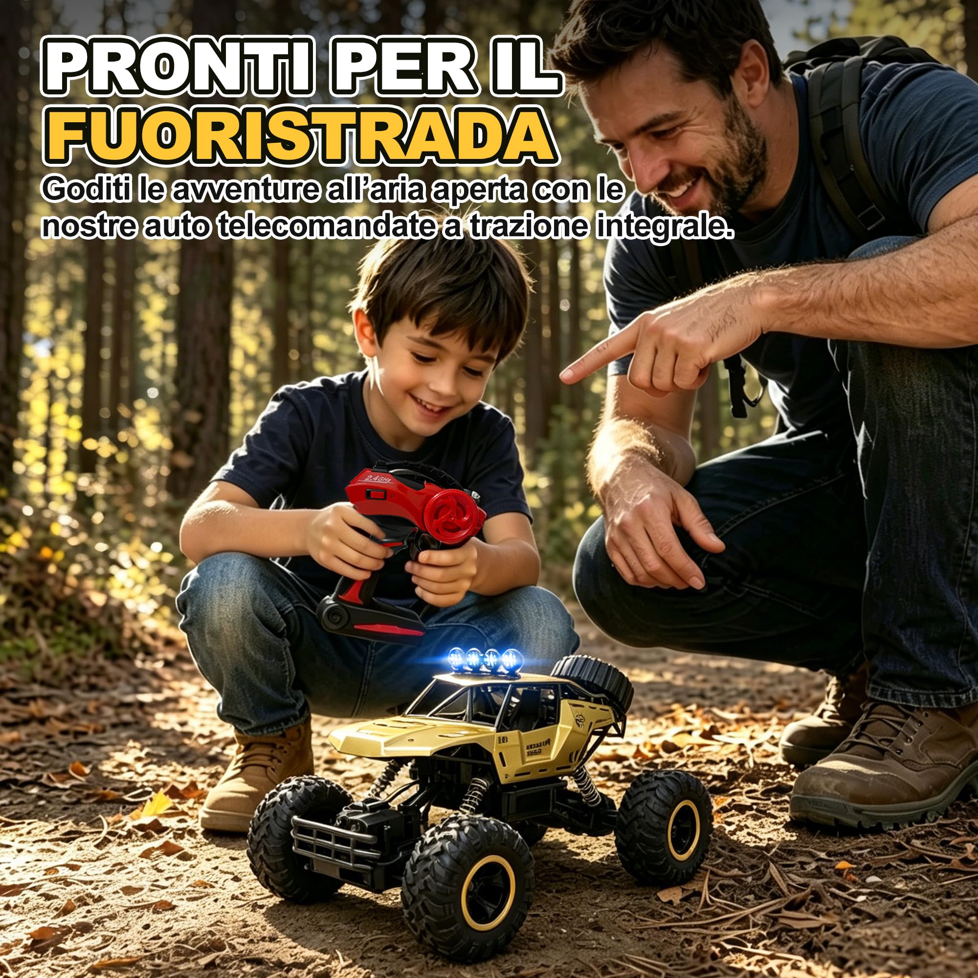 Jiakora Macchina Telecomandata per bambini, 1:12 Monster Truck Giocattolo