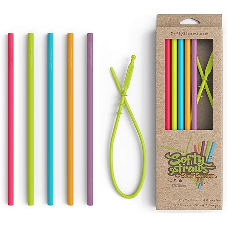 Siliskin Slender-Size Silicone Straws