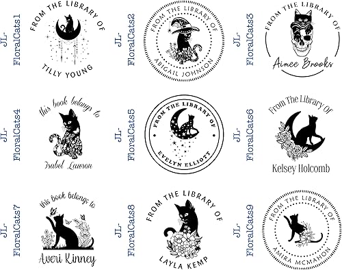 Miniatura 2 de Sello de libro autoentintado personalizado, de The Library of Sellos personalizados autoentintados Sello personalizado Sello con logotipo