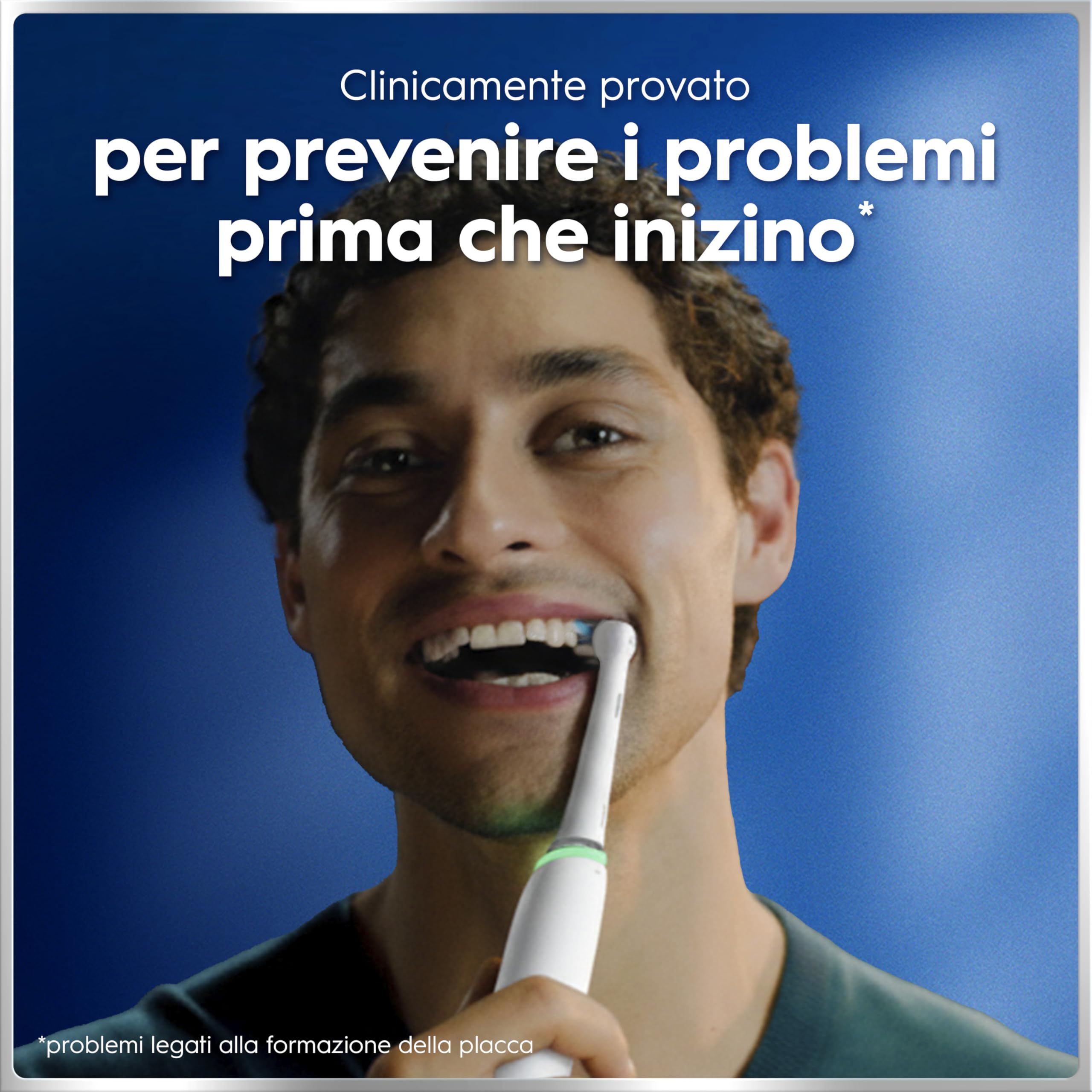 Oral-B Spazzolino Elettrico Ricaricabile iO 6N, Sensore di Pressione, Display Interattivo, Intelligenza Artificiale, 2 Testine, 1 Spazzolino, 1 Custodia da Viaggio, Bianco, Idea Regalo