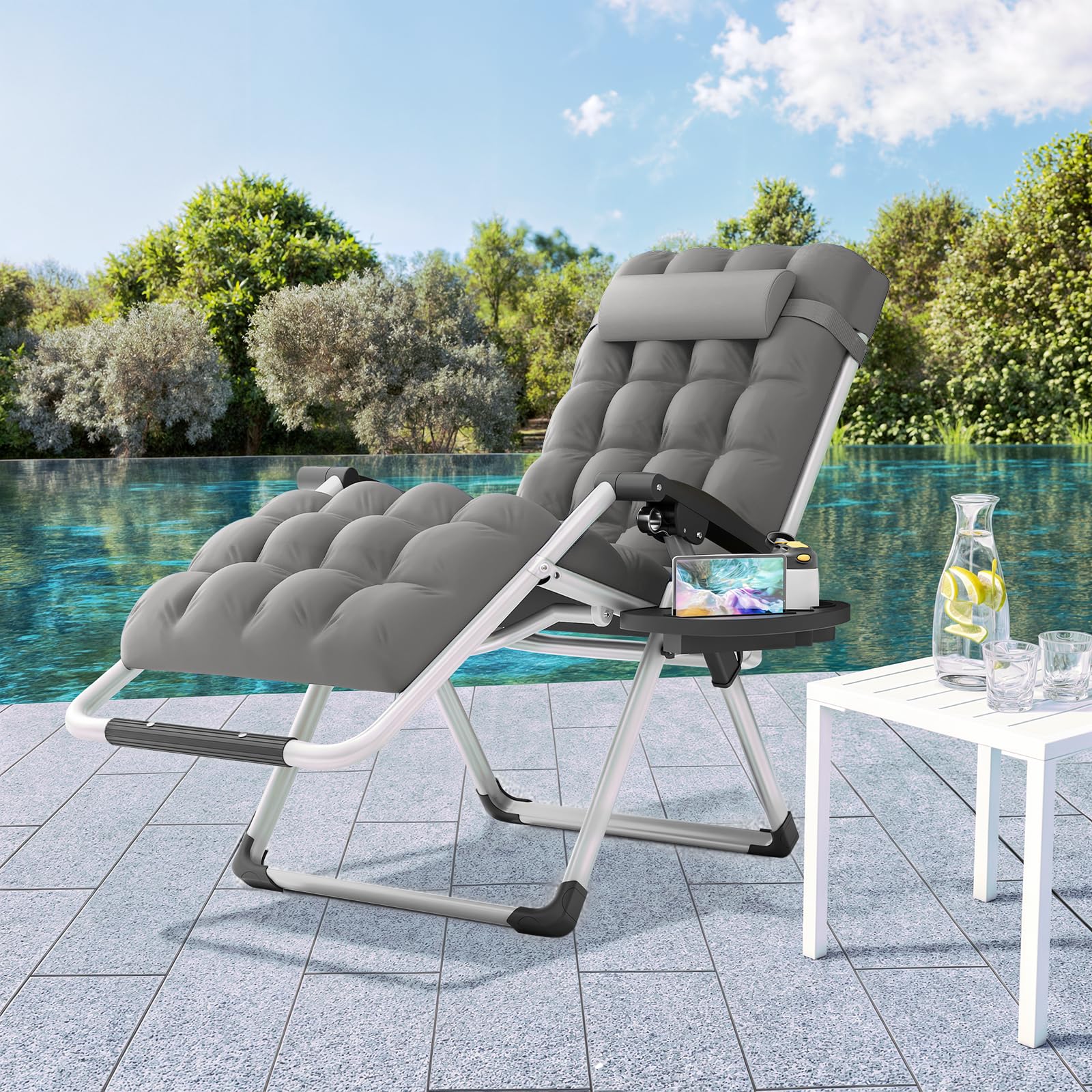 Zero Gravity Chairs Set Of Zero Gravity Lounge Chair With Pillow