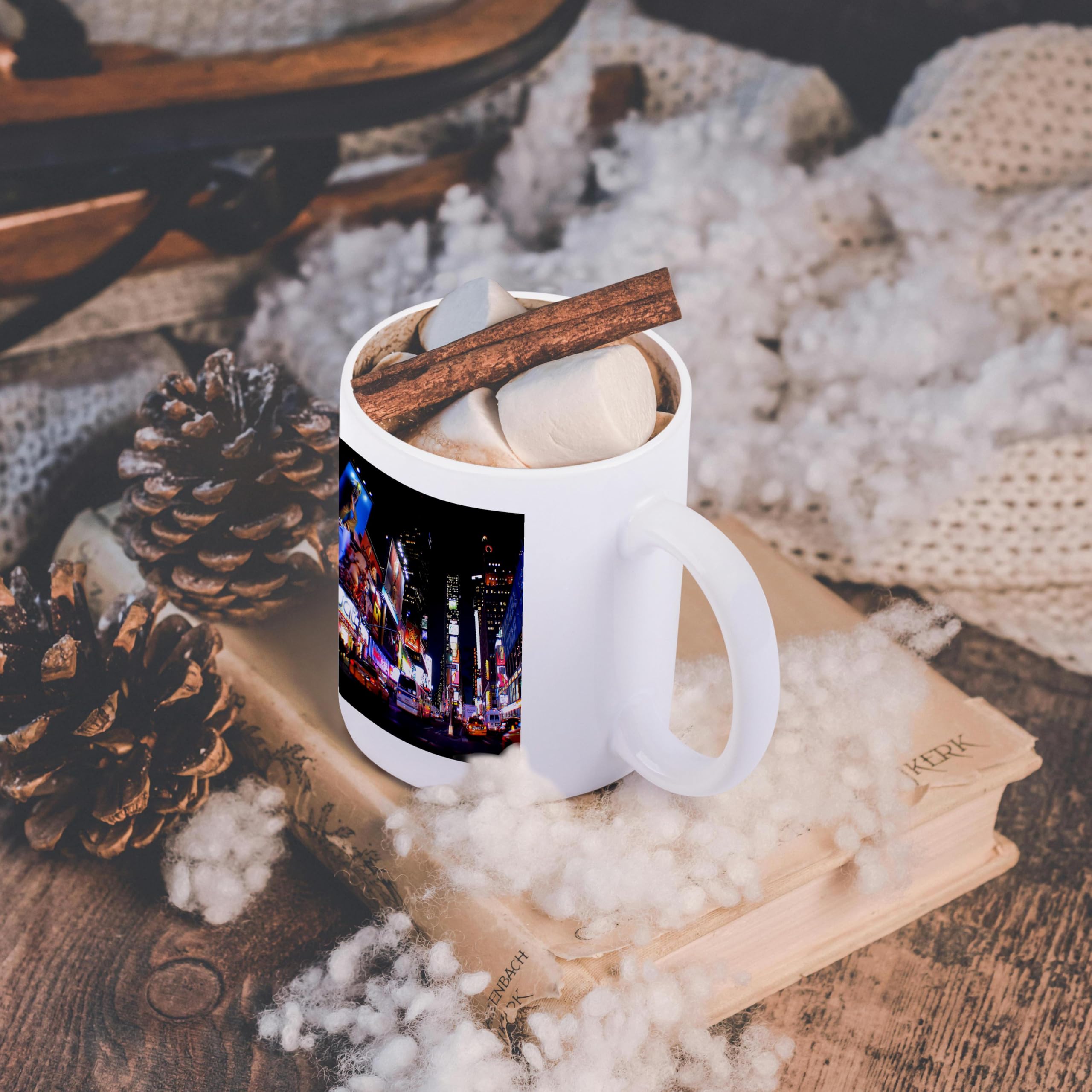 3dRose Keramik-Tasse Mit New York Flagge Design – 425 Ml, Beidseitig Bedruckt, Made In USA