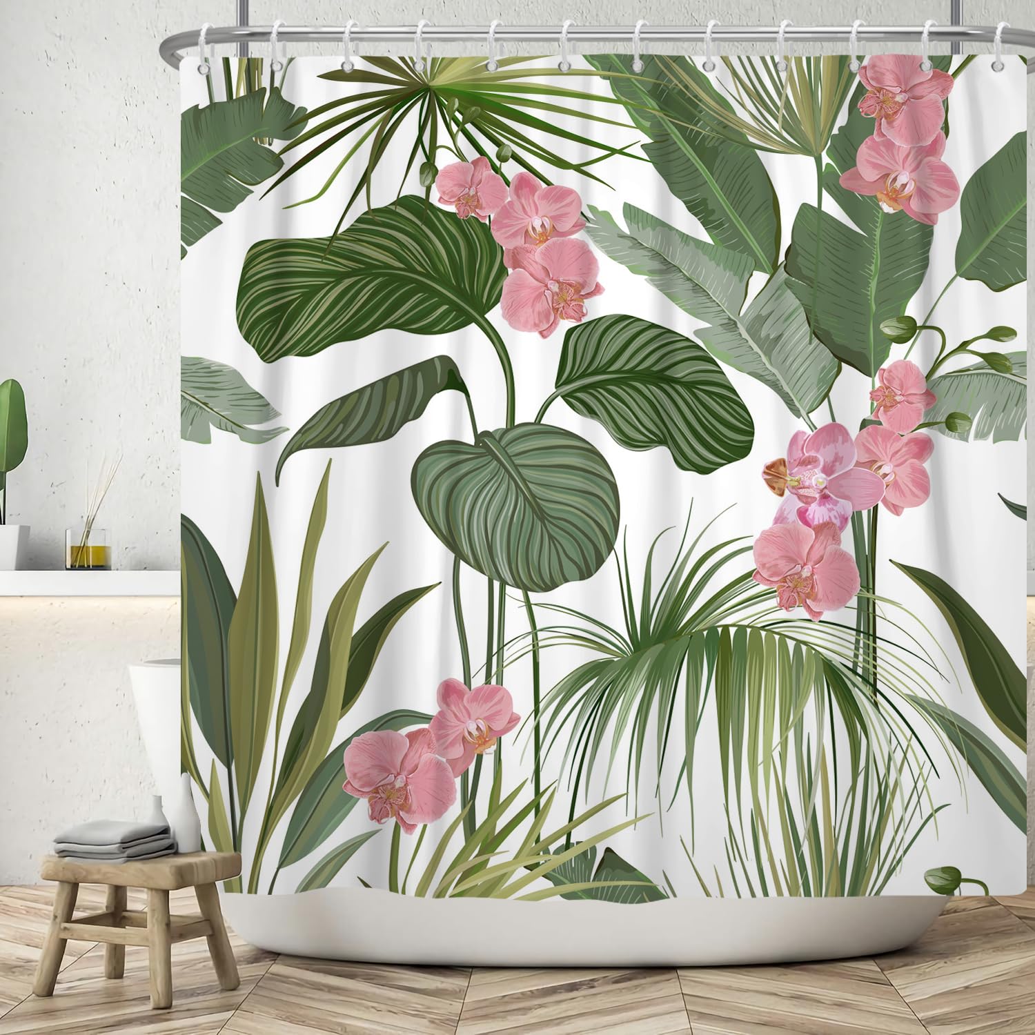ASDCXZ Leaves Shower Curtain 180x180 cm