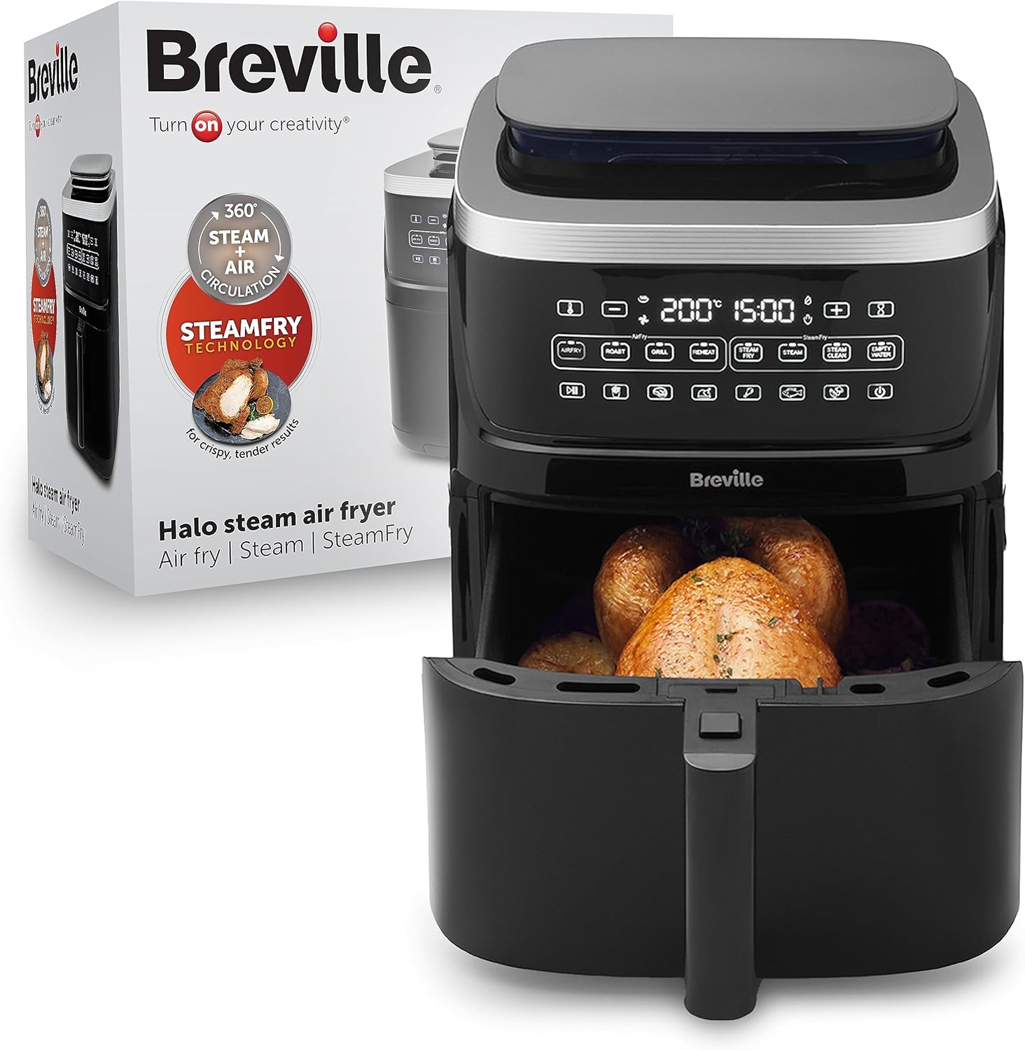 Freidora de aire con función de vapor Breville por sólo 105€ ¡¡41% de descuento!!