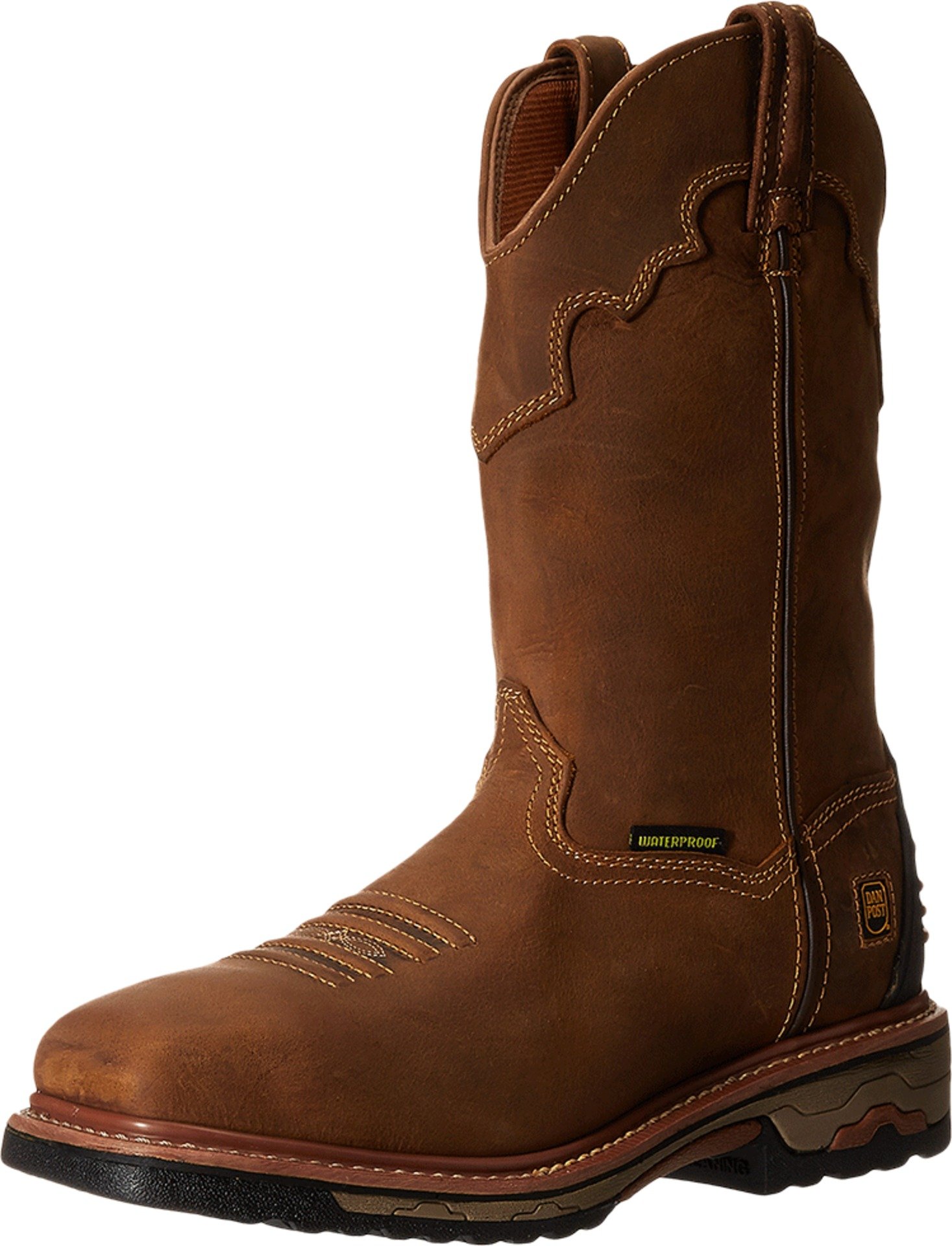 Dan Post Mens Blayde 1 Inch Waterproof Steel Toe Work Safety Shoes Casual - Brown
