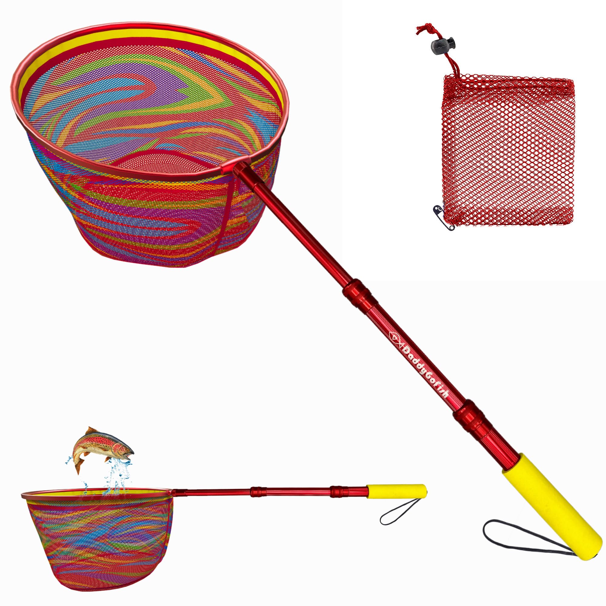 Kids Fishing Net, Fishing Net for Kids, Crabbing Equipment &amp; Bait Pouch