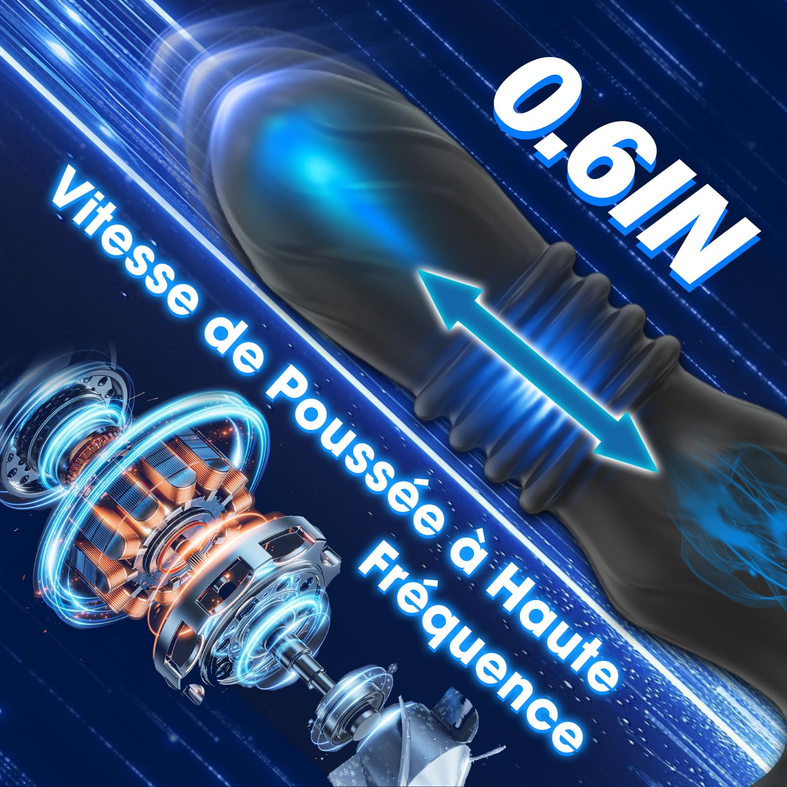 Sex Toýs Homme 3 EN 1 Masseurs de Prostate Plug Anal Vibrant avec Anneau Pénien Vibromasseur Sextoy APP Télécommandé, Gode Sex Toys 9×9 modes de Poussée Vibrant Portabl Jouet Sexualité Couple
