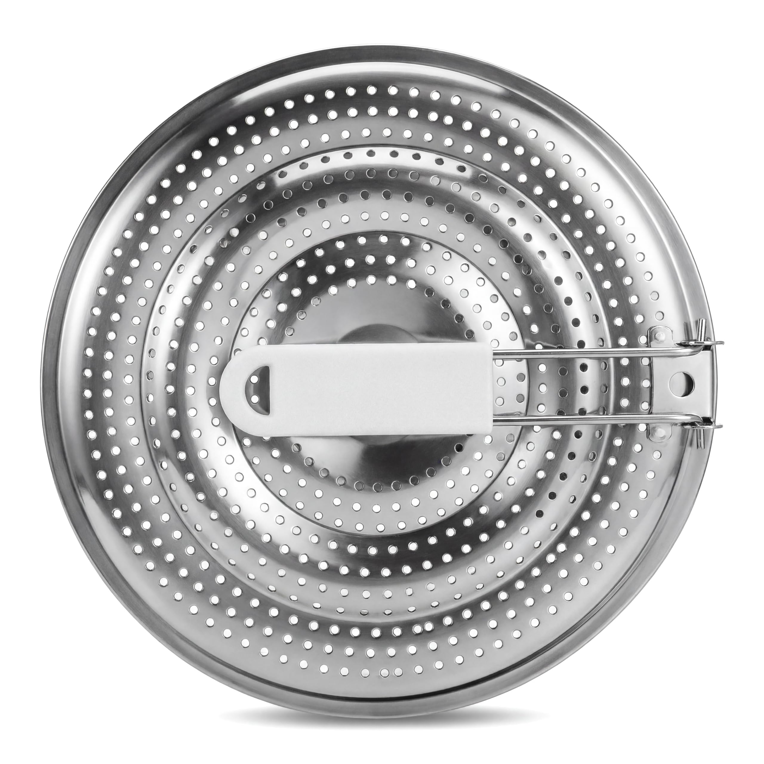 Stainless Steel Double Heat Diffuser for Gas and Electric Stove, Heat Diffuser Plate Food Warmer Simmer Plate Induction Cooktop Adapter Plates with Foldable Cool-Touch Handle
