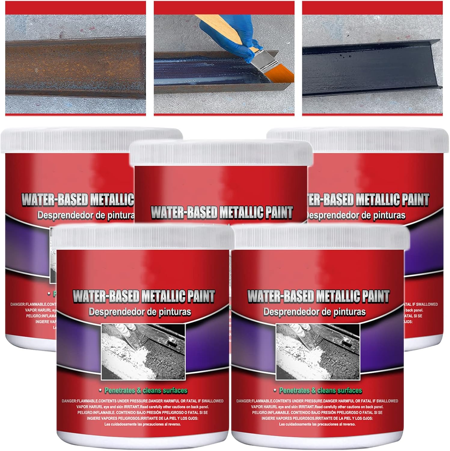 100ML WaterBased Metal Rust Remover,Multi Purpose AntiRust Repair