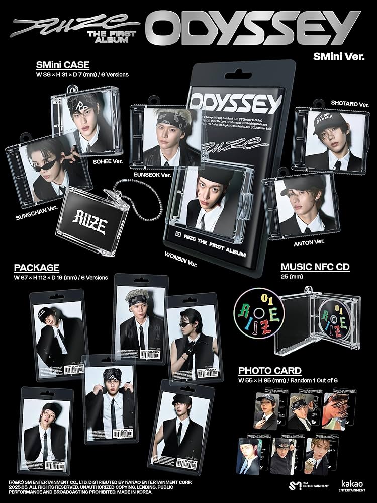 Amazon.co.jp: RIIZE ODYSSEY 1st Album SMini Random Version