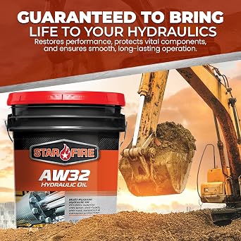 STARFIRE AW32 Anti-Wear Hydraulic Oil for Industrial/Mobile Equipment 5-Gal | Anti-Foam, Rust and Corrosion Protection Hydraulic Fluid for Industrial and Mobile Equipment