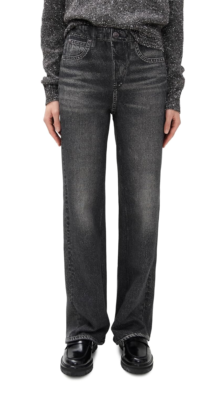 rag bone Womens Miramar Fleece Pull On Wide Leg Pants