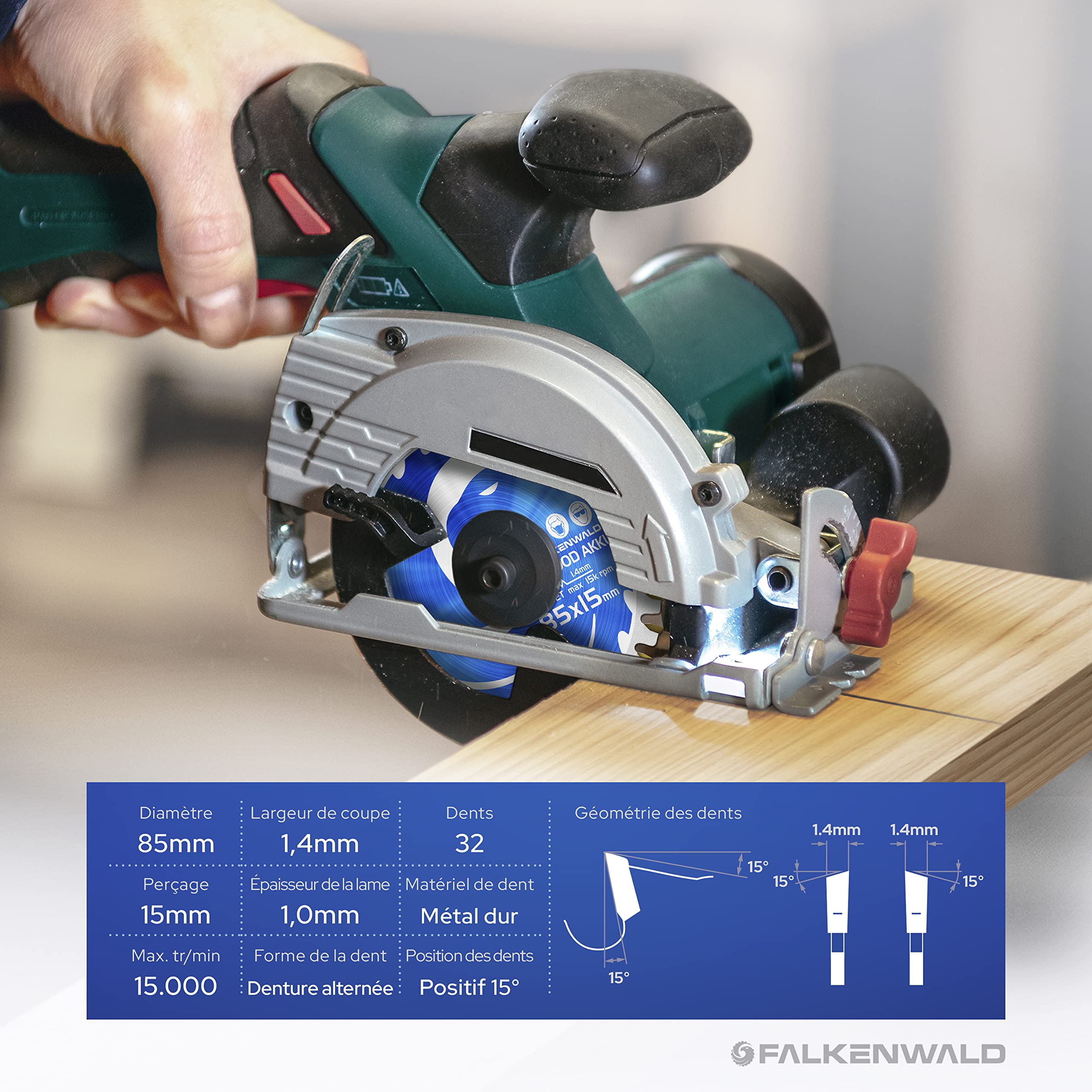 Lame De Scie Circulaire Bosch Professional Multi Material - Pour Métaux Non Ferreux, Plastiques (85x15mm)