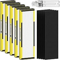 Vista 8 de 2 paquetes de filtros de repuesto HEPA FLT4825 B compatibles con AC4825 AC4825E AC4300 AC4800 AC4900 AC4850, 2 filtros True HEPA y 6 prefiltros